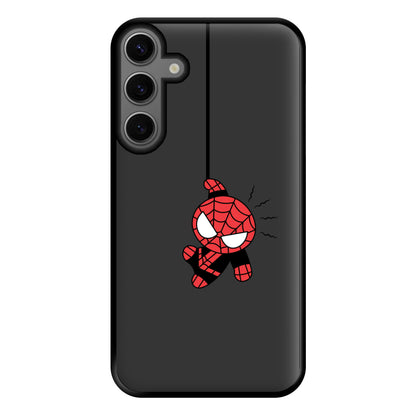 Gray Hanging Spider Hero Galaxy S23FE Case