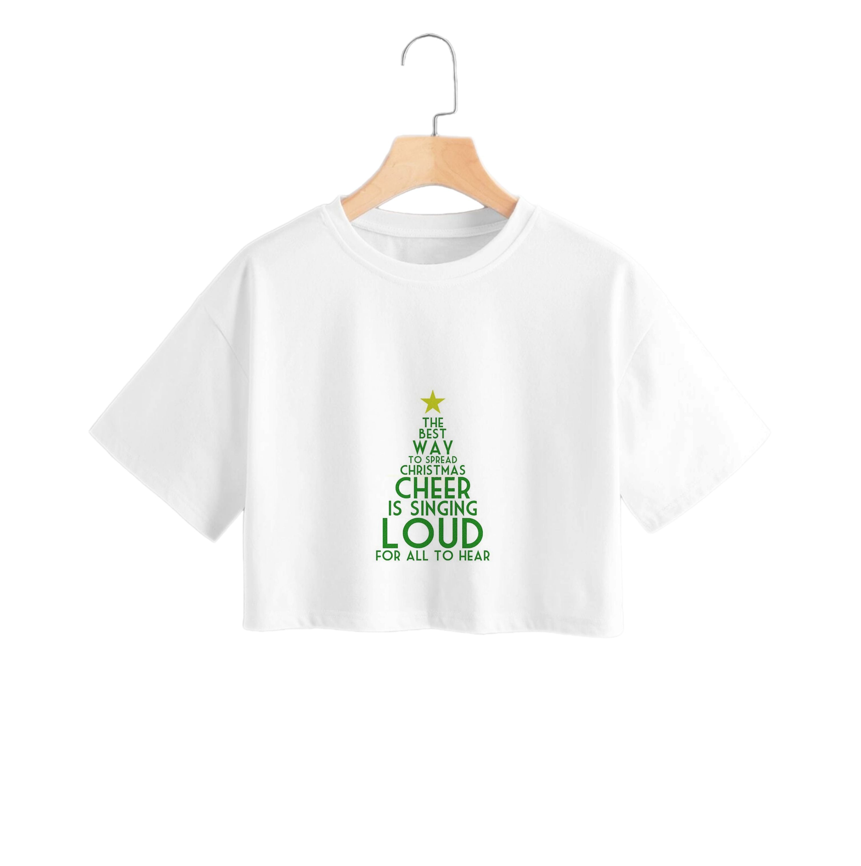 The Best Way To Spread Christmas Cheer - Elf Crop Top