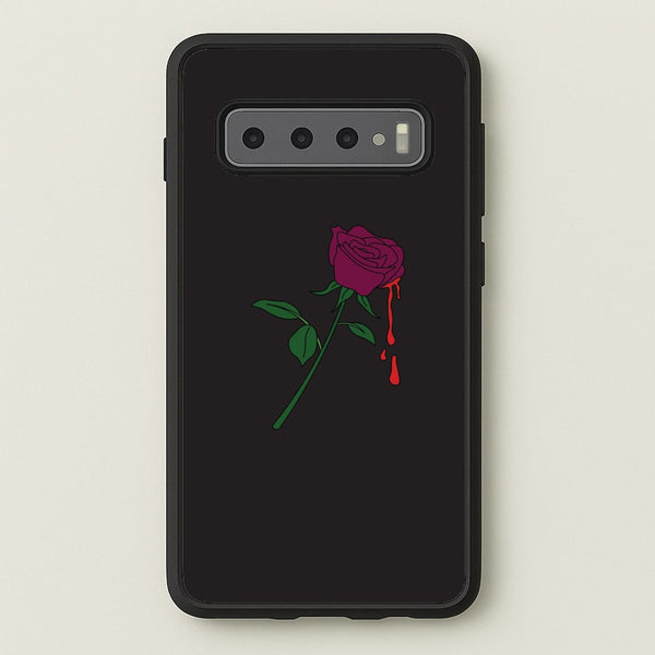Dark Pink Rose Galaxy S10 Plus Case