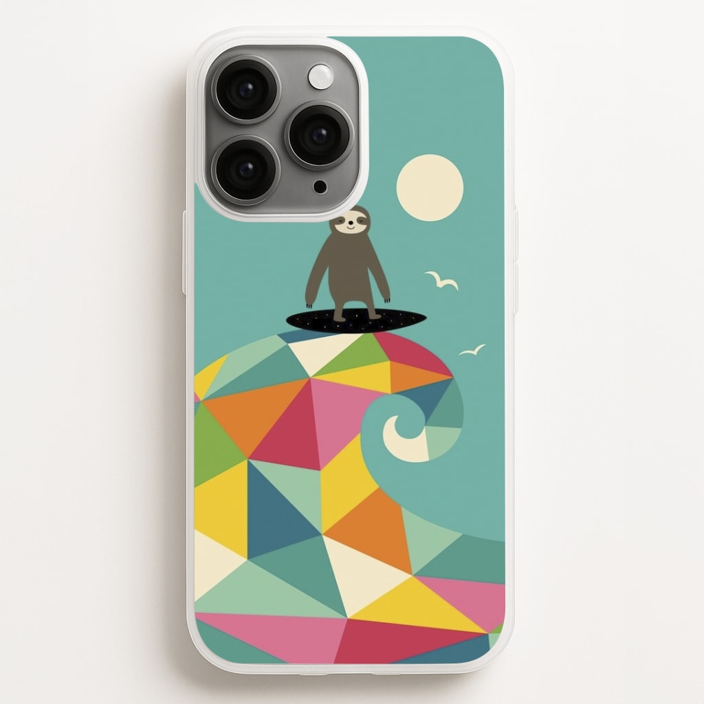 Surfing Sloth Phone Case for iPhone, Samsung Galaxy and Google Pixel