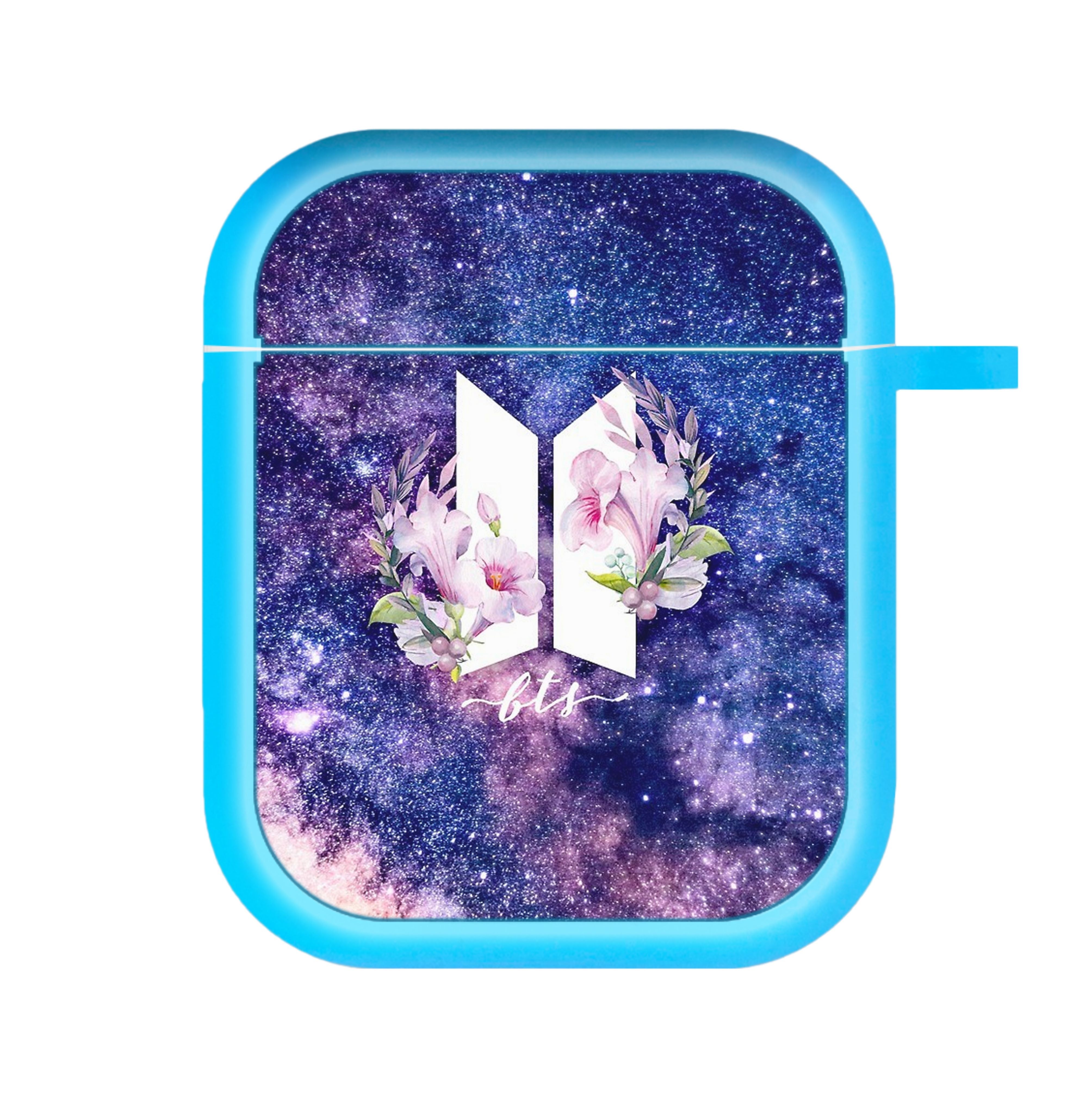 Galaxy Floral K-Pop Band Logo AirPods Case