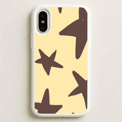 Vanilla & Chocolate Stars iPhone X / XS Case