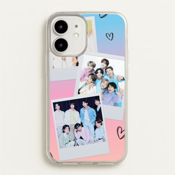 K-Pop Band Polaroid Collage iPhone 12 Mini Case
