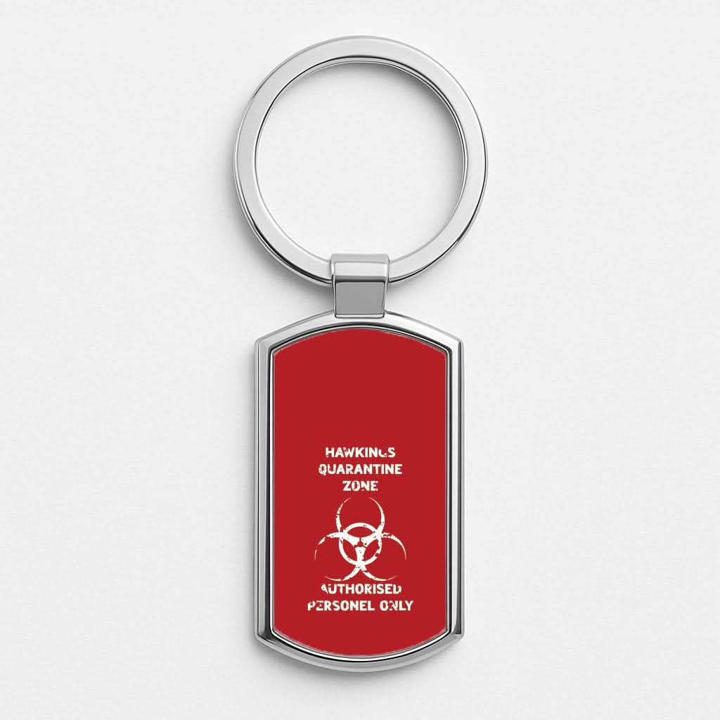Hawkings Quarantine Zone Silver Metal Keyring