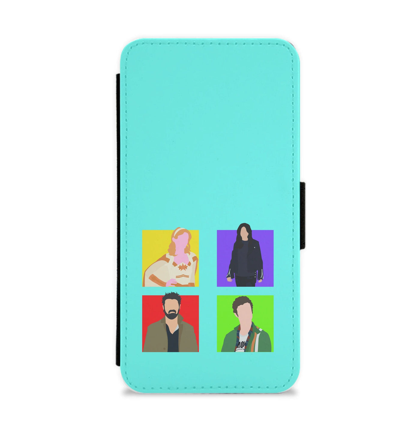 Characters Collage Flip / Wallet Phone Case