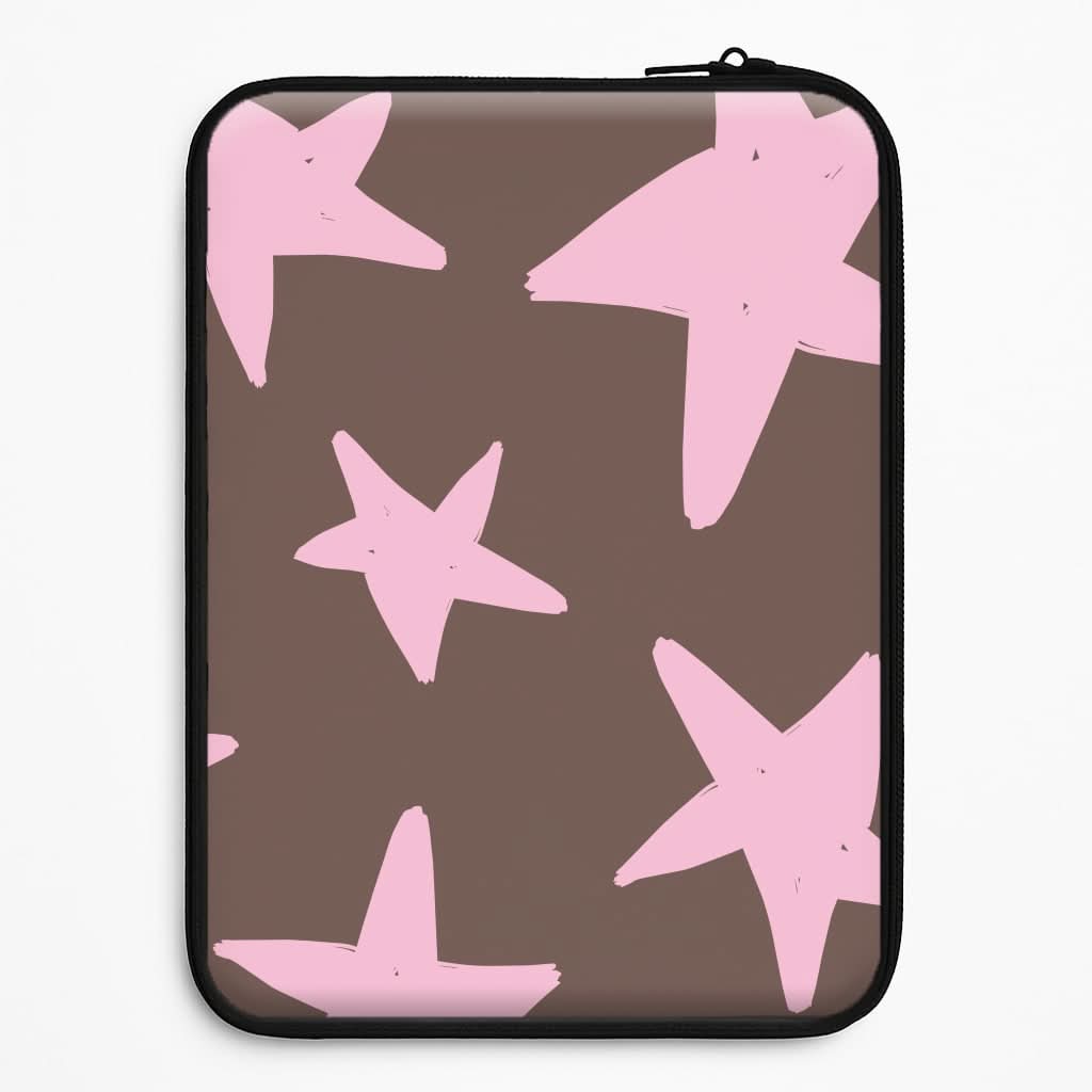 Chocolate & Strawberry Stars Laptop Sleeve
