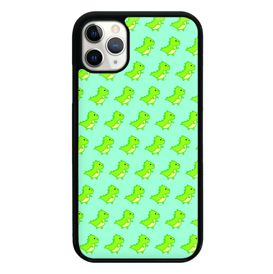 Green Dinosaurs Pattern - Dinosaurs Phone Case
