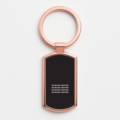 Belong Together Rose Gold Keyring