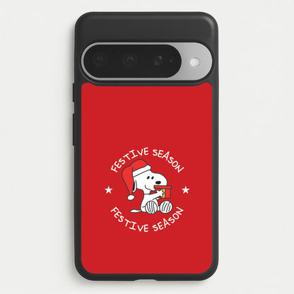 Cartoon Beagle Festive Season Google Pixel 10 Pro XL Case
