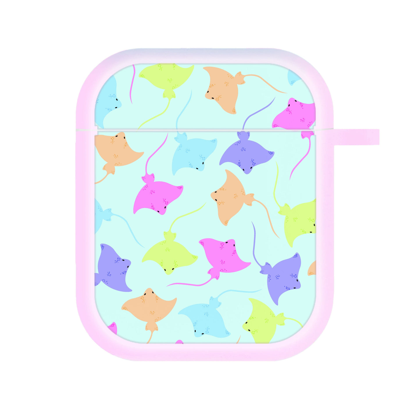 Multi Coloured Sting Ray Pattern - Sealife AirPods Case