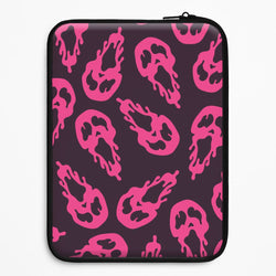 Trippy Ghost Face Pattern Universal Laptop Sleeve