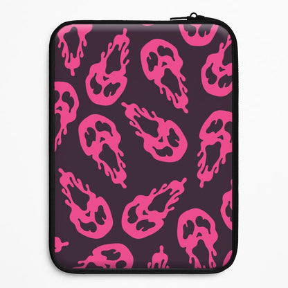 Trippy Ghost Face Pattern Universal Laptop Sleeve
