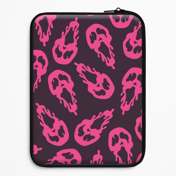 Trippy Ghost Face Pattern Universal Laptop Sleeve