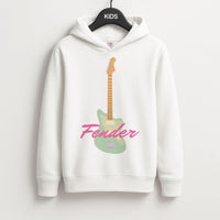 Blue Guitar Fender Kids Hoodie