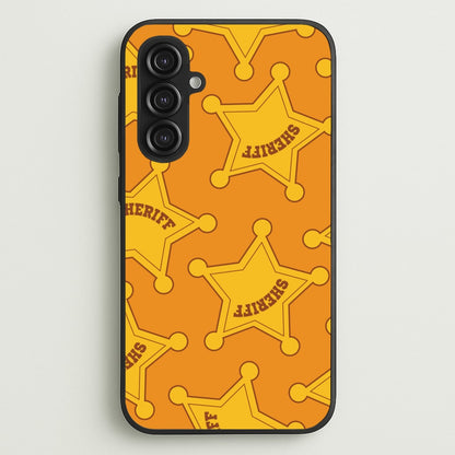Sheriff Badge Pattern Galaxy S23FE Case