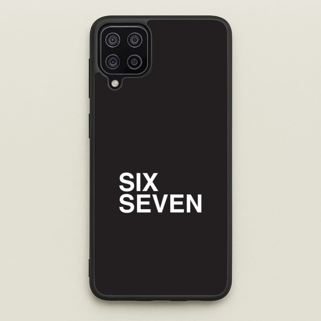 6 7 Black Galaxy A12 Case