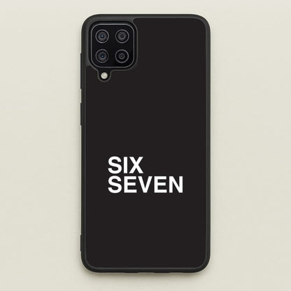 6 7 Black Galaxy A12 Case