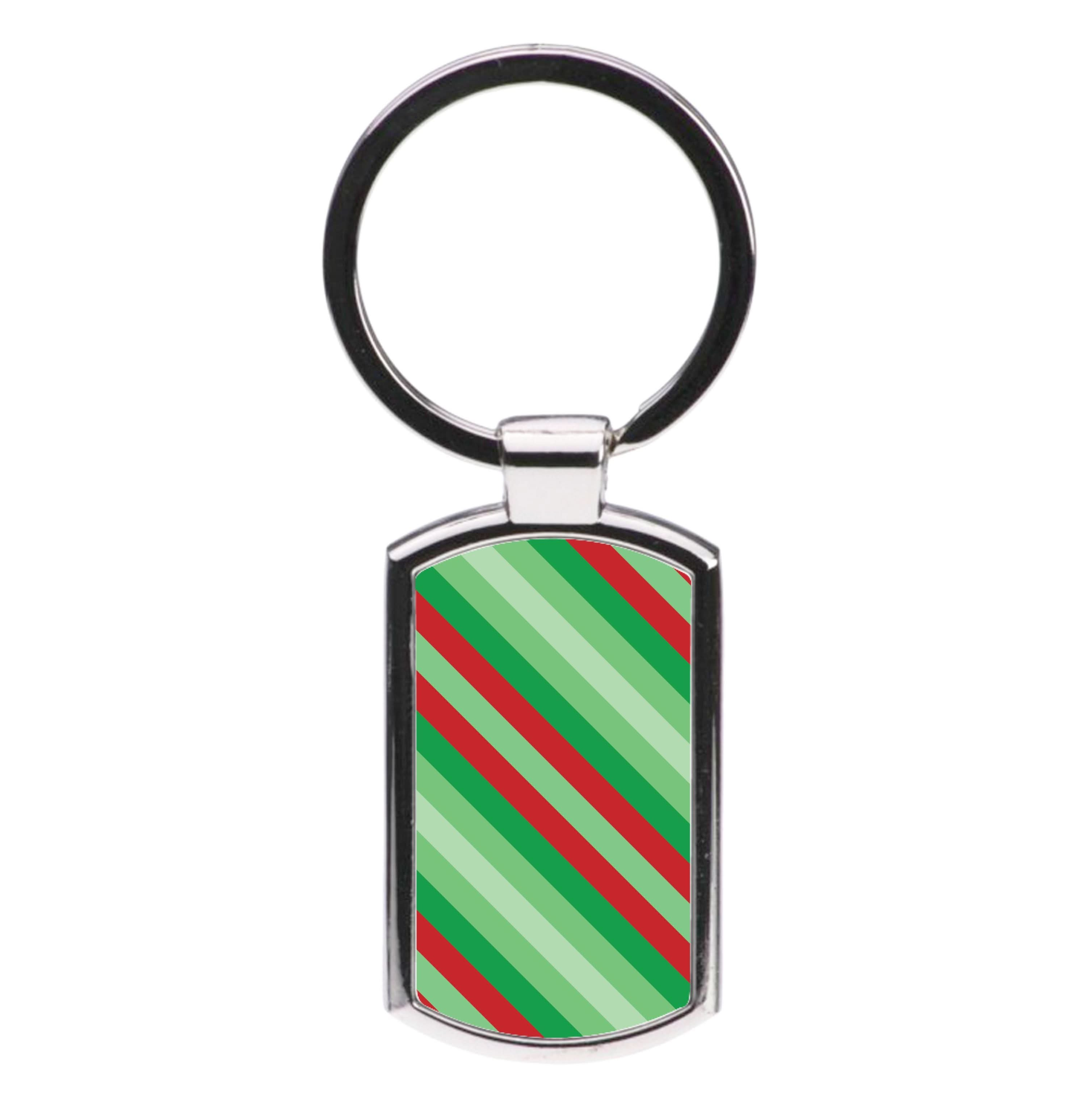 Wrapping Paper Green Pattern Luxury Keyring