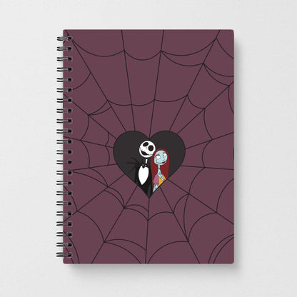 J And S Cobweb Heart Notebook