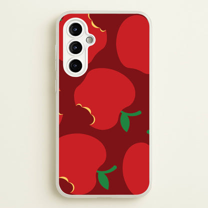 Teacher Apples Pattern Galaxy A54 Case