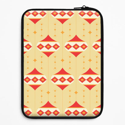 Abstract Christmas Baubles Pattern Universal Laptop Sleeve