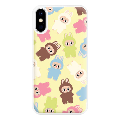 Colourful Little Monsters Pattern iPhone XS Max Case