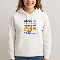 Nothing Beats A Jet Holiday Womans Hooded Sweatshirt