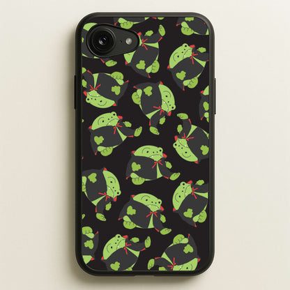 Vampire Frog Pattern  - Halloween iPhone 16e Case