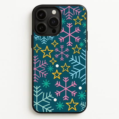 Colourful Christmas Symbols Pattern iPhone 13 Pro Max Case