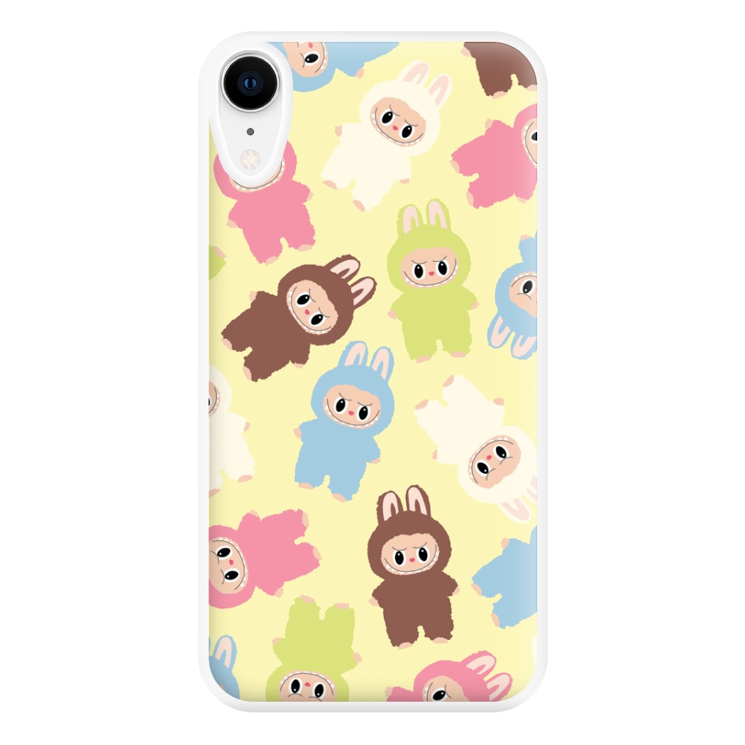 Colourful Little Monsters Pattern iPhone XR Case