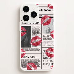 Headline Kisses Phone Case