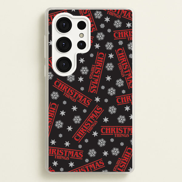 Christmas Things Snowflake Pattern Galaxy S25 Ultra Case
