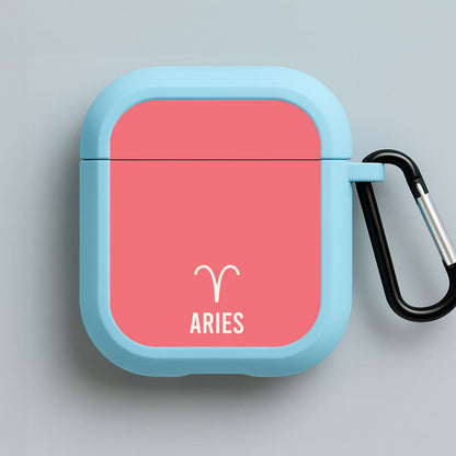 Aries Pastel Zodiac Blue AirPods Case