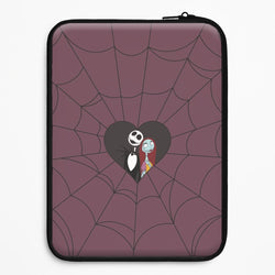 J And S Cobweb Heart Universal Laptop Sleeve