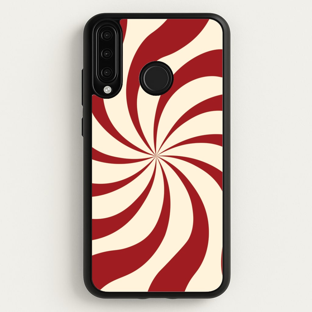Peppermint Swirl Pattern Huawei P30 Lite Case