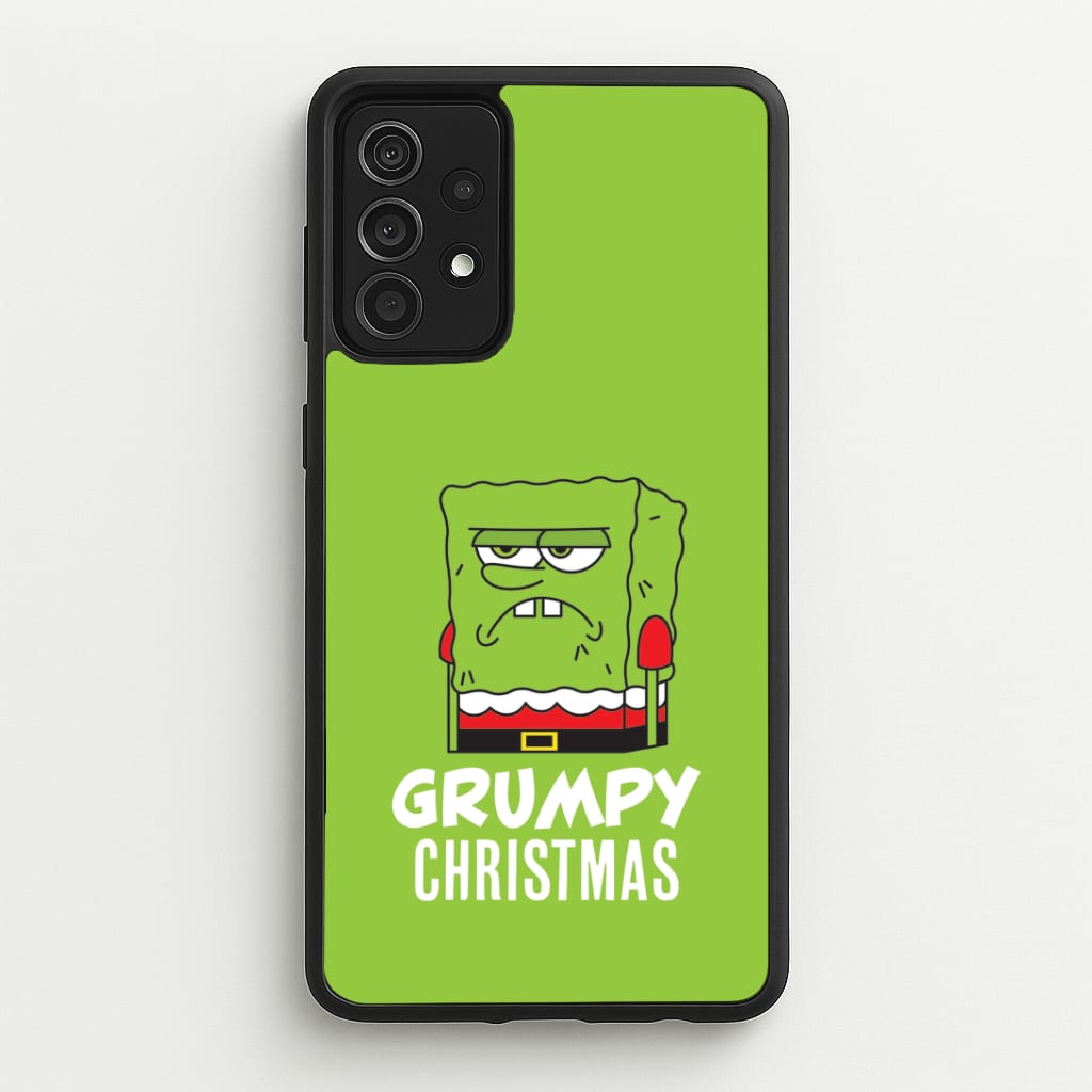 Grumpy Christmas Cartoon Sponge Galaxy A52 / A52s Case