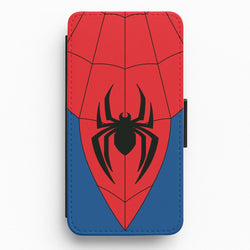 Red And Blue Spider Costume Flip / Wallet Phone Case