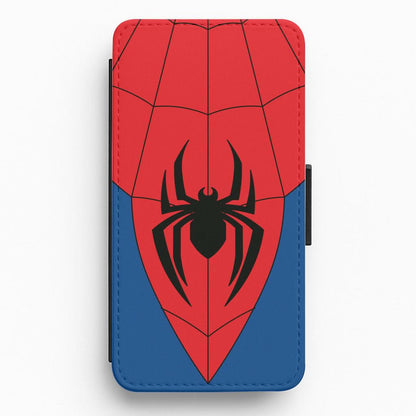 Red And Blue Spider Costume Flip / Wallet Phone Case