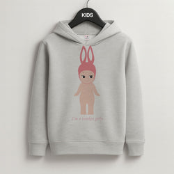 I'm A Trinket Girly Grey Kids Hoodie