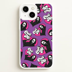 Call Me Heart Pattern iPhone 13 Mini Case