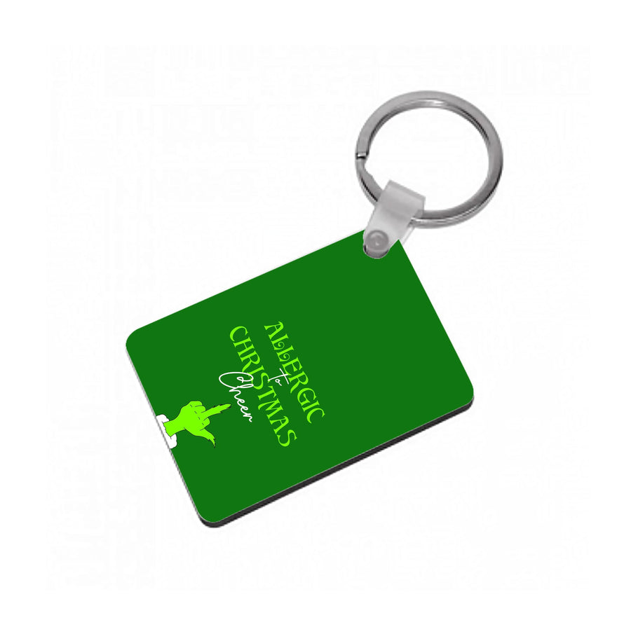 Allergic To Christmas Cheer Keyring