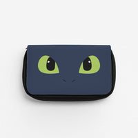 Black Fury Dragon Face Pencil Case