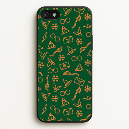 Christmas Wizard Icons Pattern iPhone 5 / 5s / SE 2016 Case