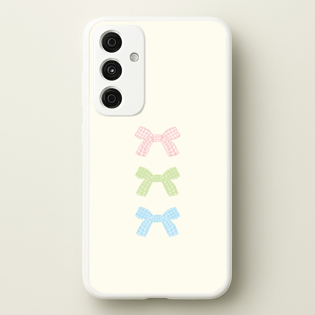 Gingham Tiered Ties Galaxy A35 Case