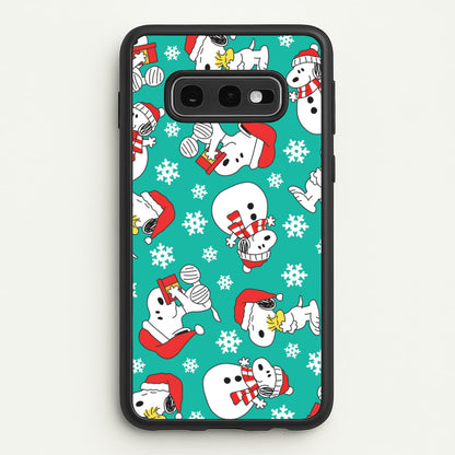 Christmas Cartoon Beagle Pattern Galaxy S10e Case