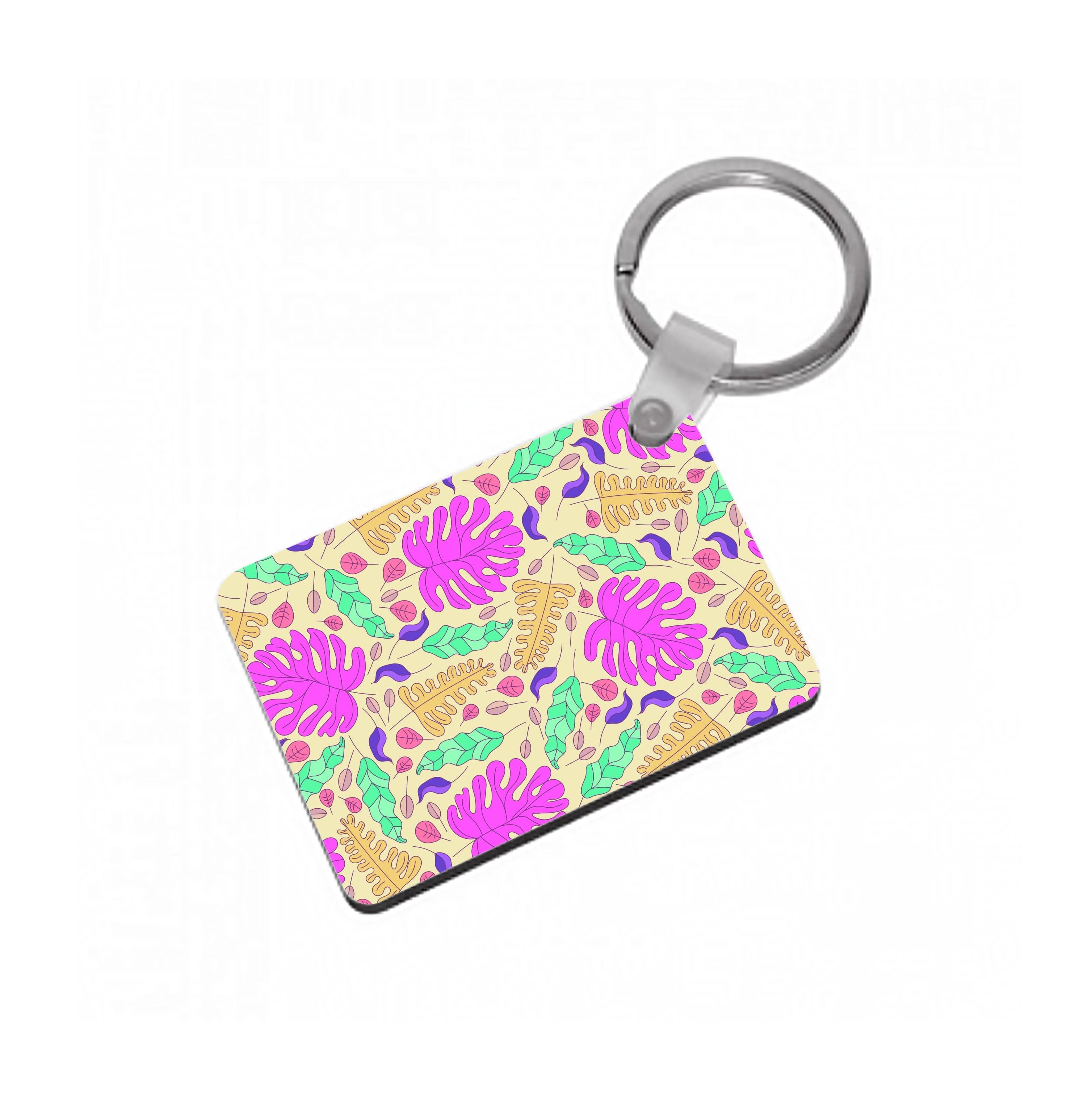 Multi Coloured Leaves - Foliage Keyring