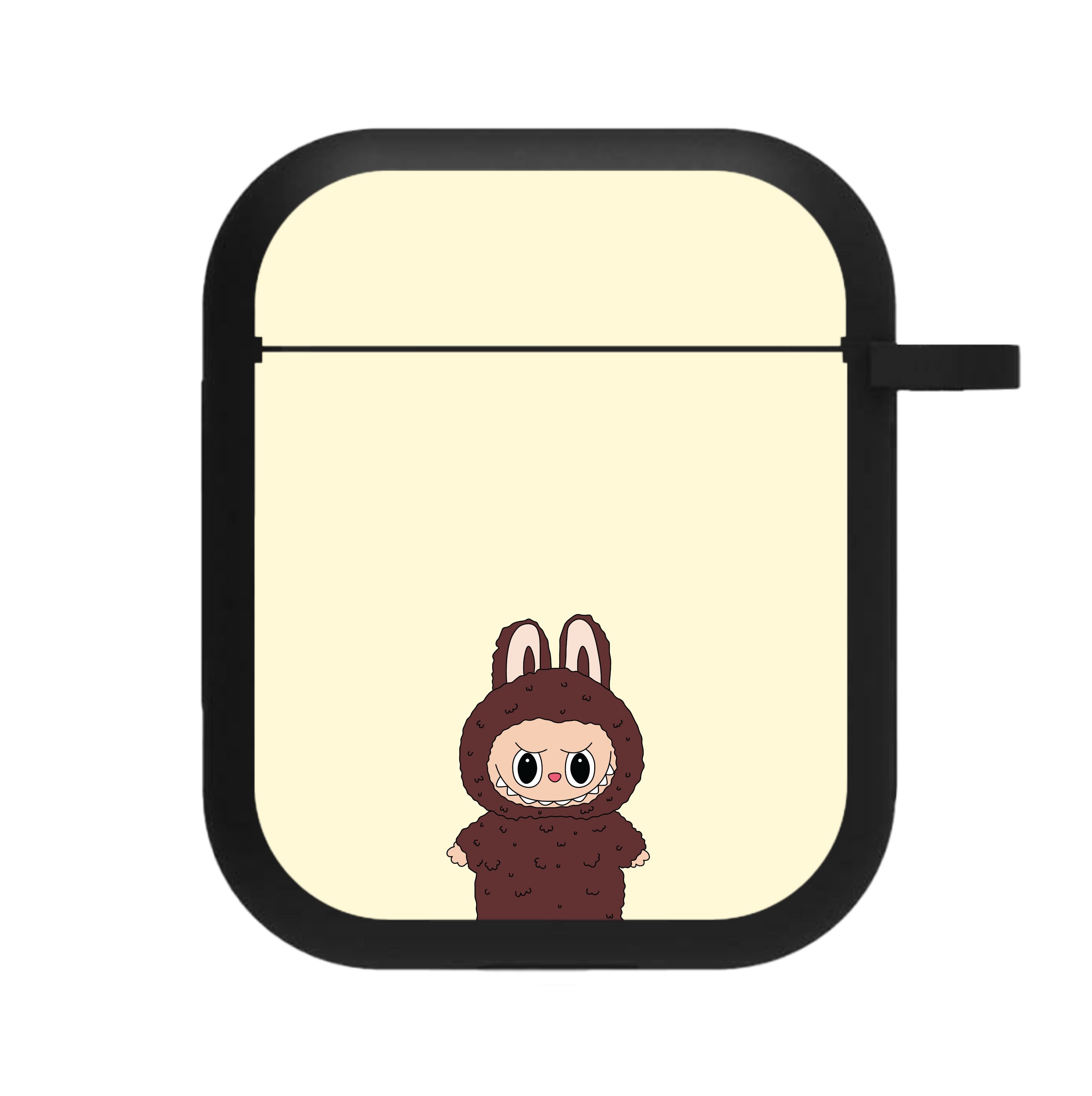 Cute Brown Monster AirPods Case