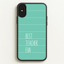 Best Teacher Eva iPhone XS Max Case
