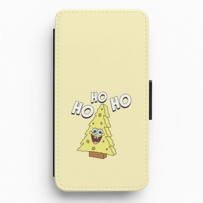 Christmas Tree Cartoon Sponge Flip / Wallet Phone Case