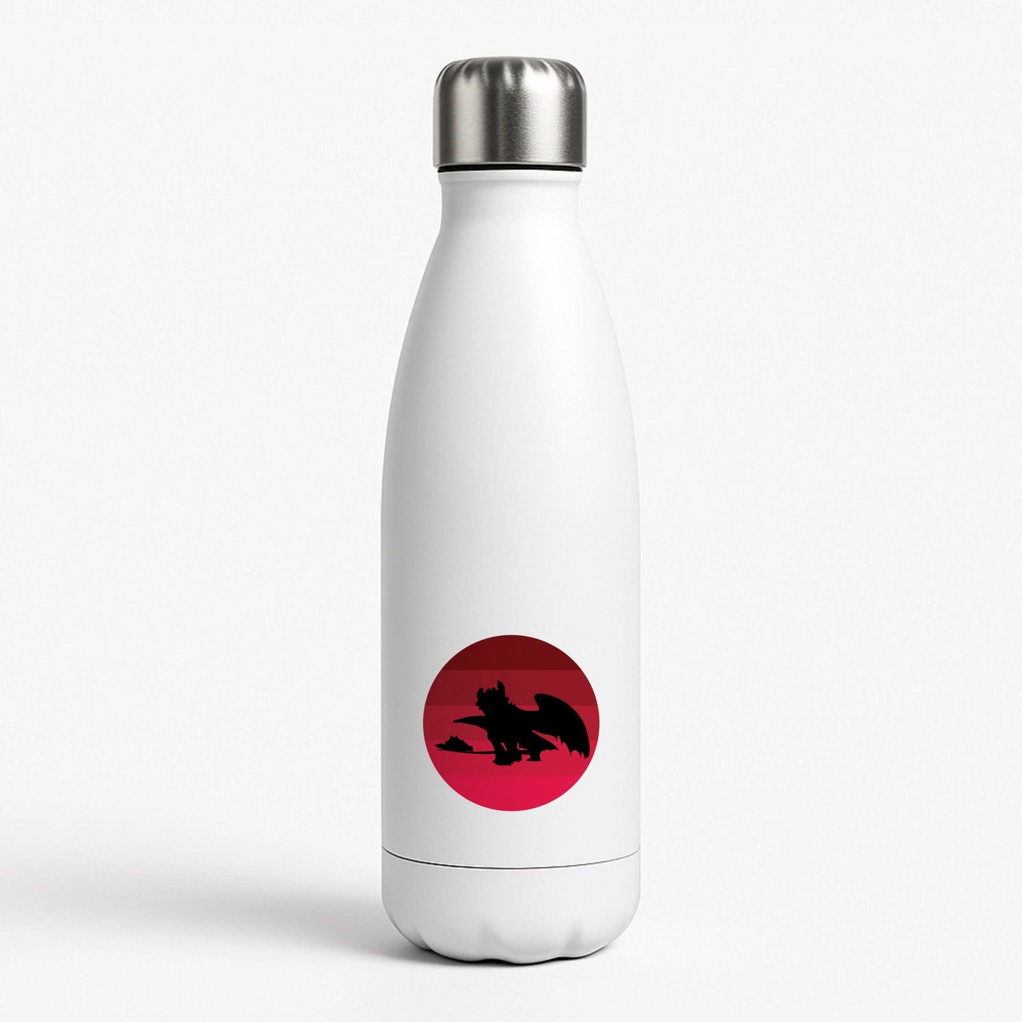 Red Sunset Dragon Water Bottle